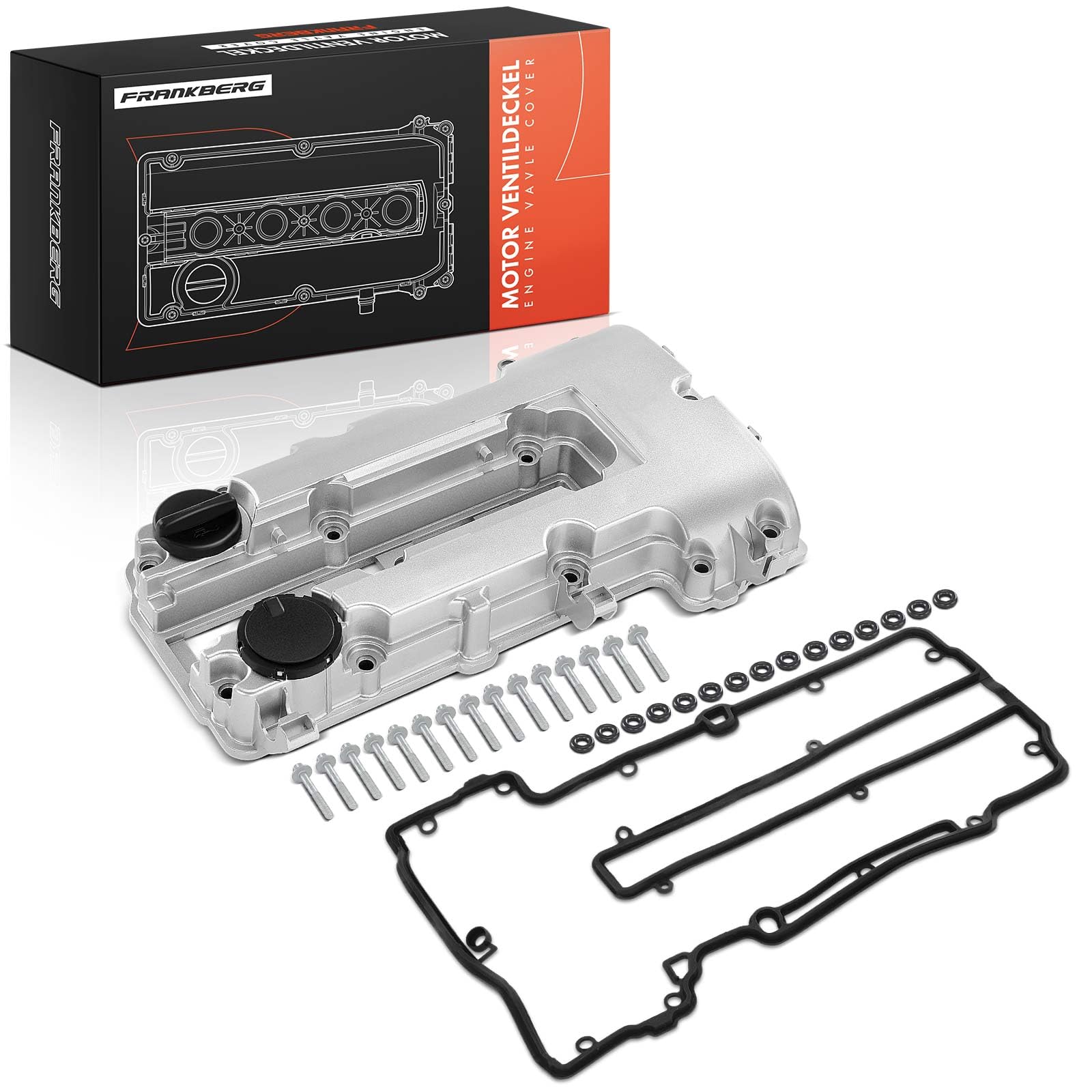 Frankberg Tapa de válvulas Tapa de culata Con junta Válvula de purga Compatible con Corsa D S07 Cruze J300 Trax Volt Adam M13 Ampera R12 Astra J P10 Replace# 55573746
