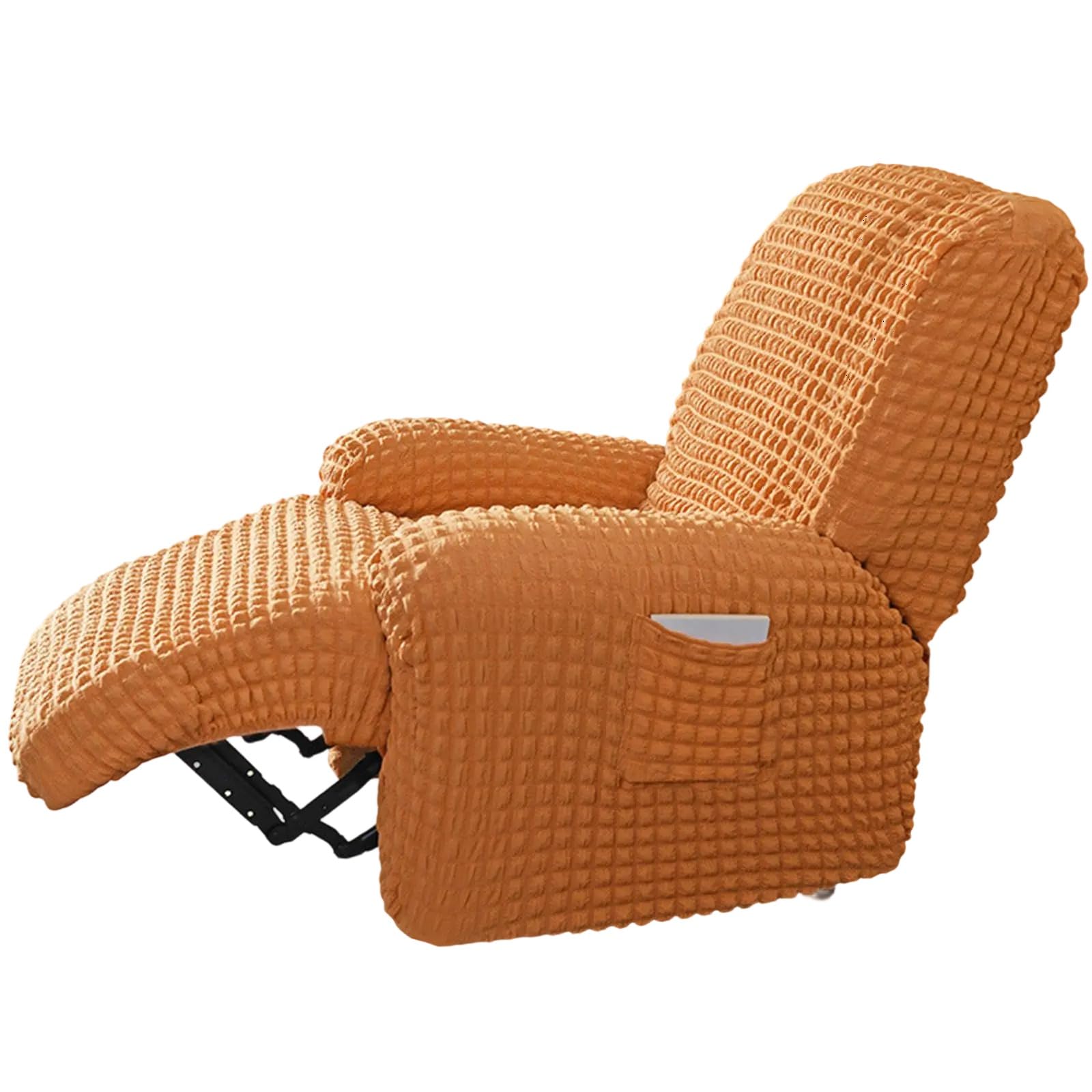 Housse fauteuil 1 place élégante en tissu doux texturé haut de gamme