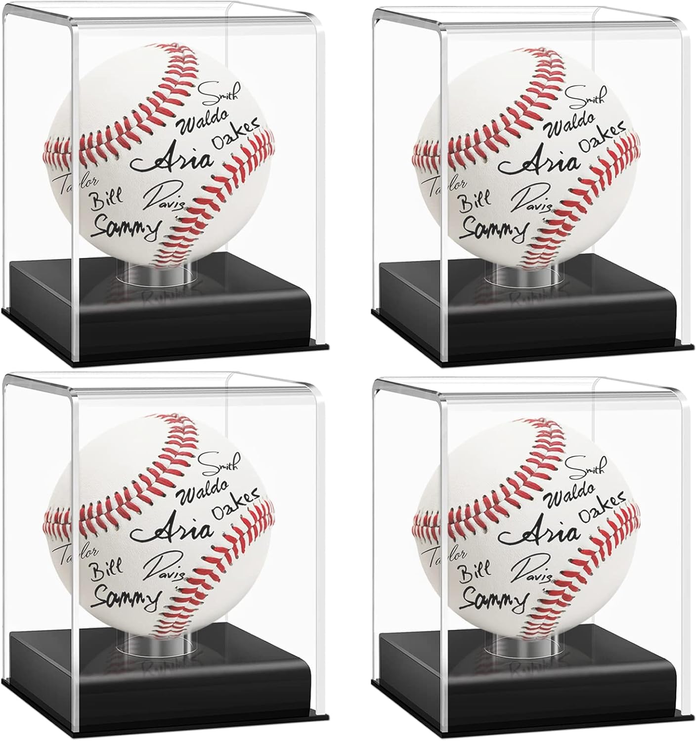 Acrylic Baseball Case for Display - UV Protected Baseball Display Cube, Autographed Baseball Clear Display Case, Baseball Display Case for Memorabilia Baseball (4)