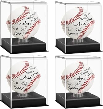Acrylic Baseball Case for Display - UV Protected Baseball Display Cube, Autographed Baseball Clear Display Case, Baseball Display Case for Memorabilia Baseball 4