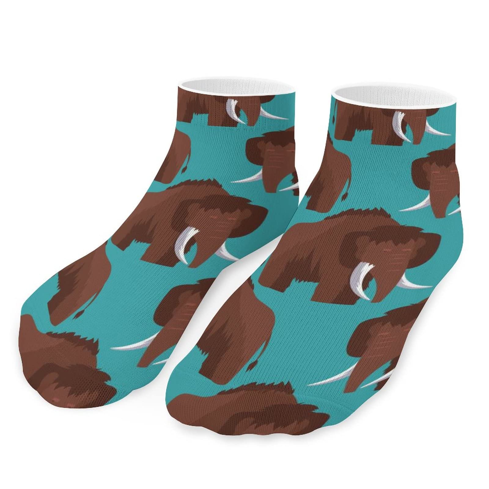 Fwjzdsp Unisex As Pic Mammoth Ankle Socks Short For Men Women Low Cut No Show