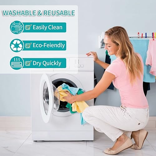 Miniatura 8 de Bolsa de comestibles reutilizable grande con asa fuerte ecológica lavable para comestibles viajes en la playa