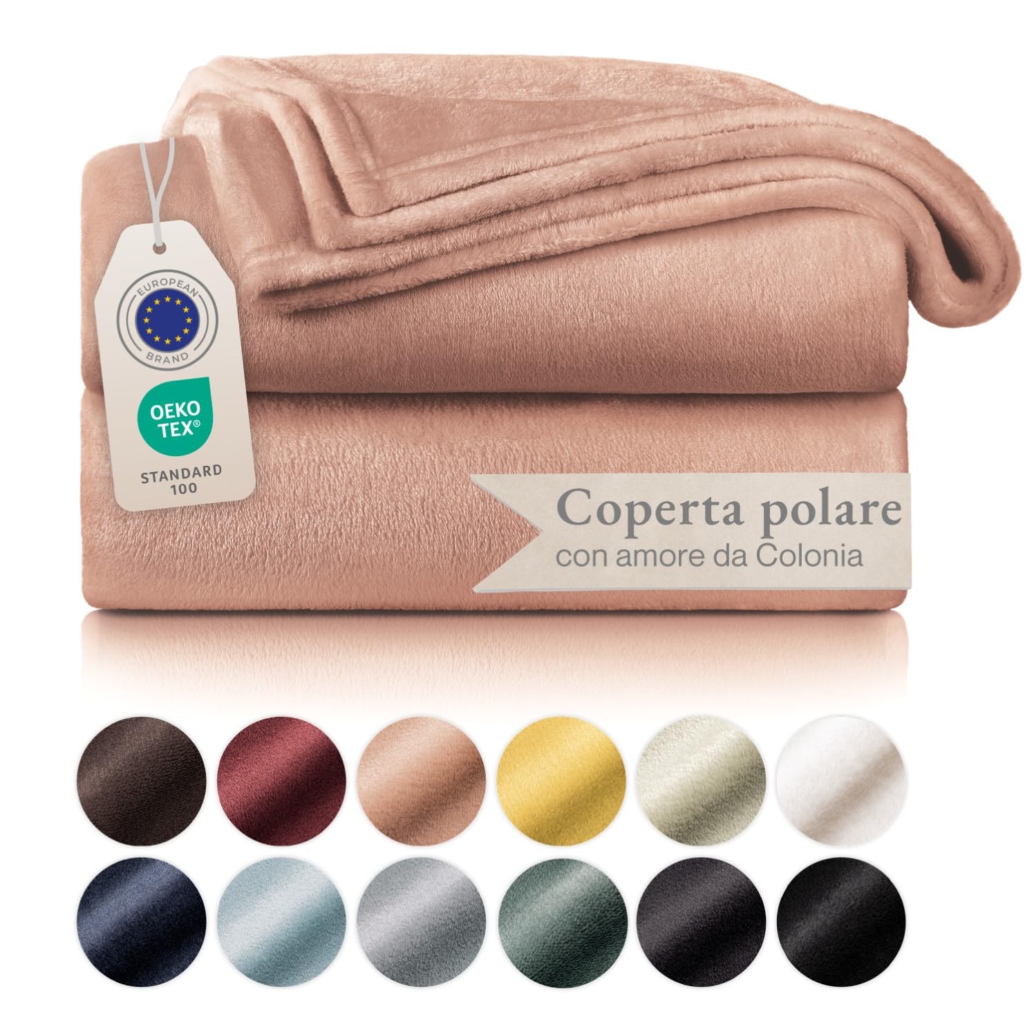 Blumtal Coperta Pile 270x230cm - Coperta Plaid Divano Super Morbida - Coperta Divano certificata OKEO-Tex - Coperta per Divano - Coperta Invernale - Coperte in Pail - Plaid Matrimoniale Pile in Rosa
