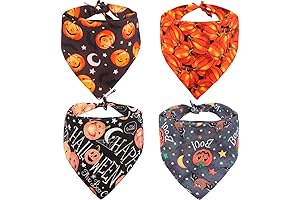 Halloween Dog Bandanas: Spooktacular Style for Large Canines