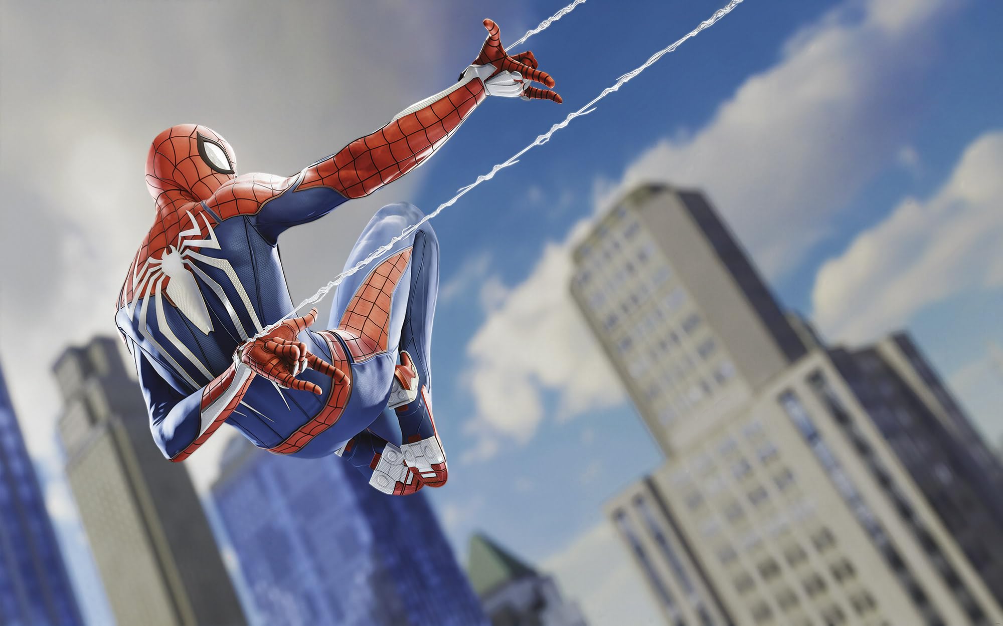 Komar Fototapeta z włókniny – Marvel Spider-Man Spider Web Shooting – wymiary 400 x 250 cm – tapeta, pokój dziecięcy, tapeta dziecięca