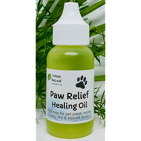Amazon Com Urban Releaf Paw Relief Healing Oil Calm Moisturize Heal Itchy Dry Dog Paws Ears Noses Elbows 100 Natural Vitamin Rich Gentle Effective Soothing Pet Supplies