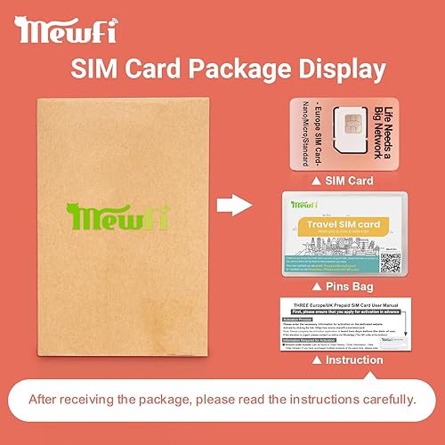 Miniatura 8 de 2 tarjetas SIM prepagadas Europa 30 días, UE 6 GB  Reino Unido 10 GB, activación requerida, llamadas locales ilimitadas y SMS, Reino Unido tres