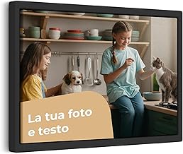 Personalised Photo Frame Canvas, 20×30cm, Customized Picture or Text Canvas Wall Art Home Office Modern Artwork Personalized Photo Gift
