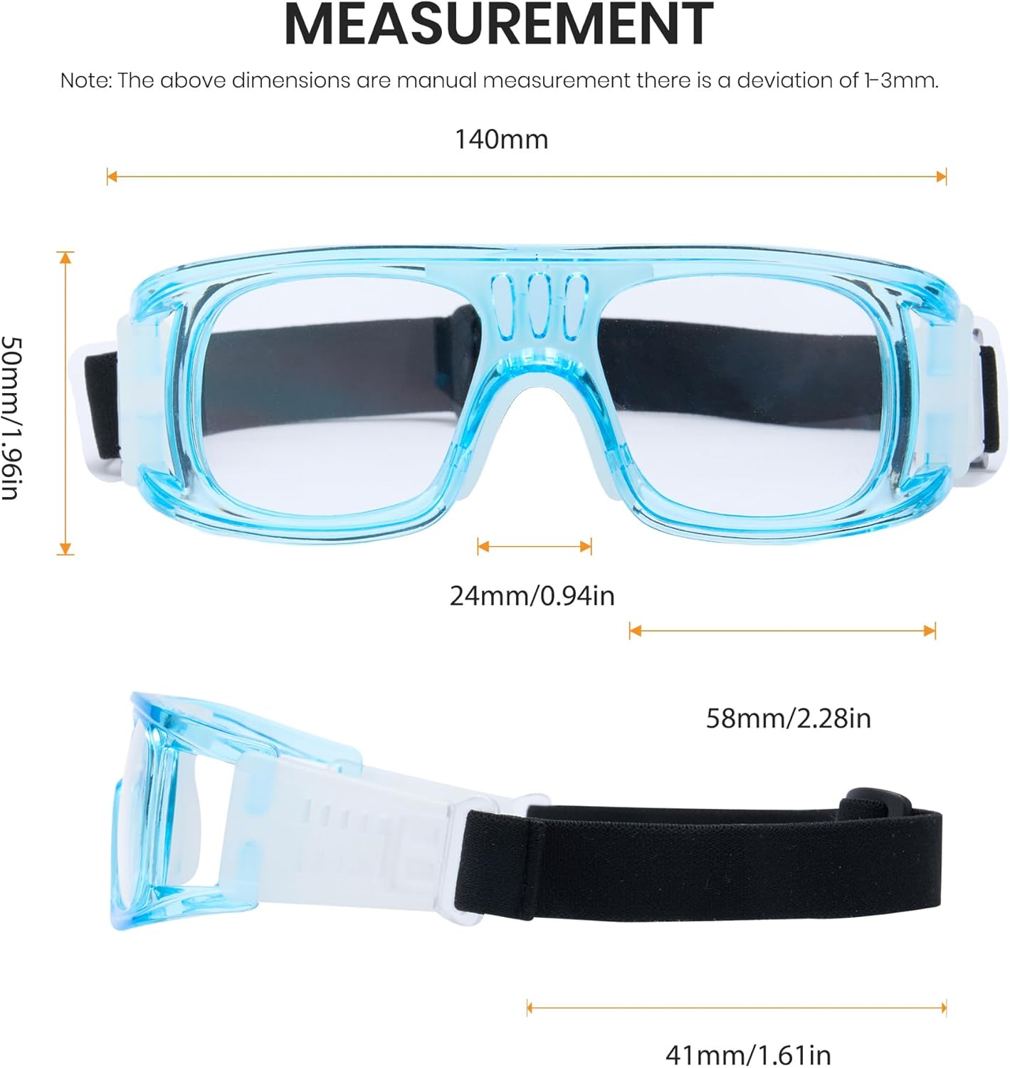 Cyxus Sport Glasses Safety Goggles Basketball Baseball Soccer Cycling Bike Running Worker Protective Eyewear 9009