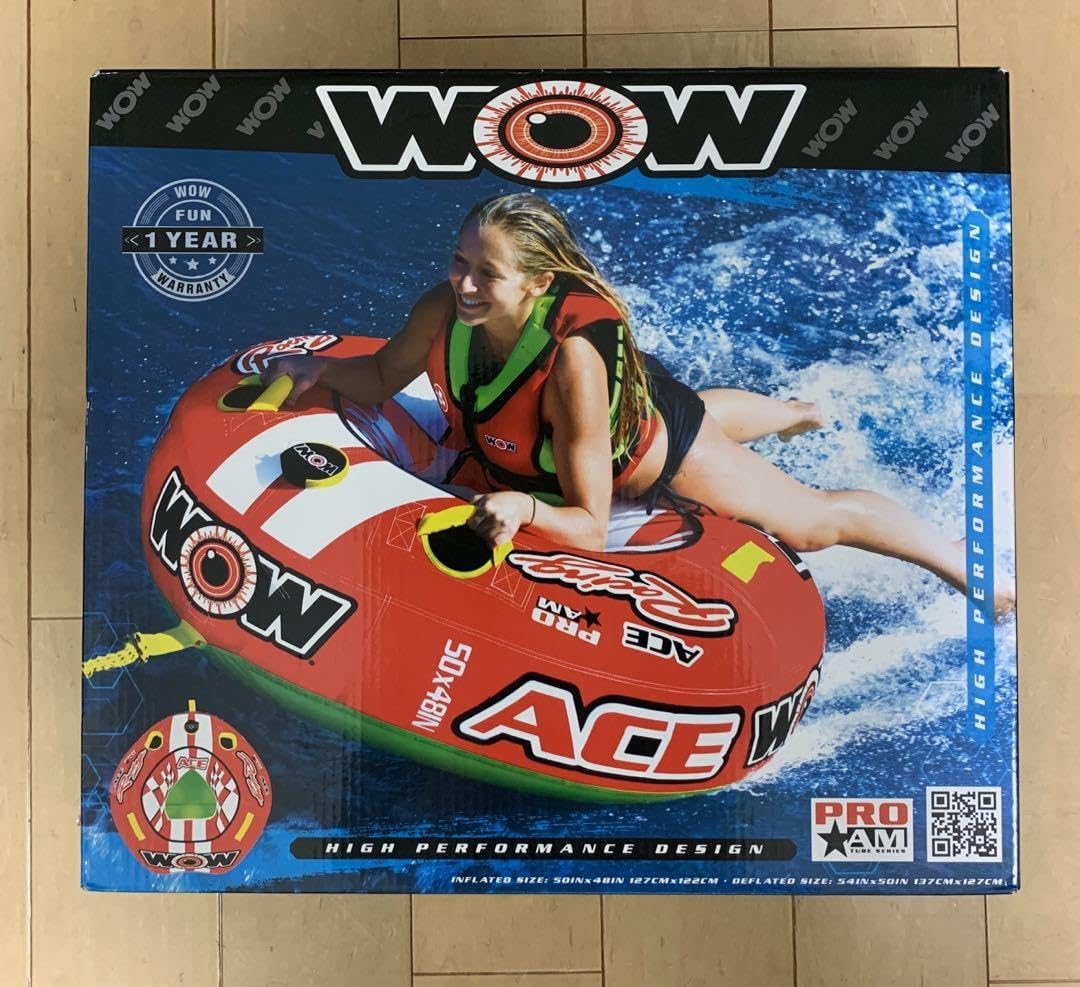 Amazon.co.jp: トーイングチューブ WOWワオ 1人乗り エースレーシング 
