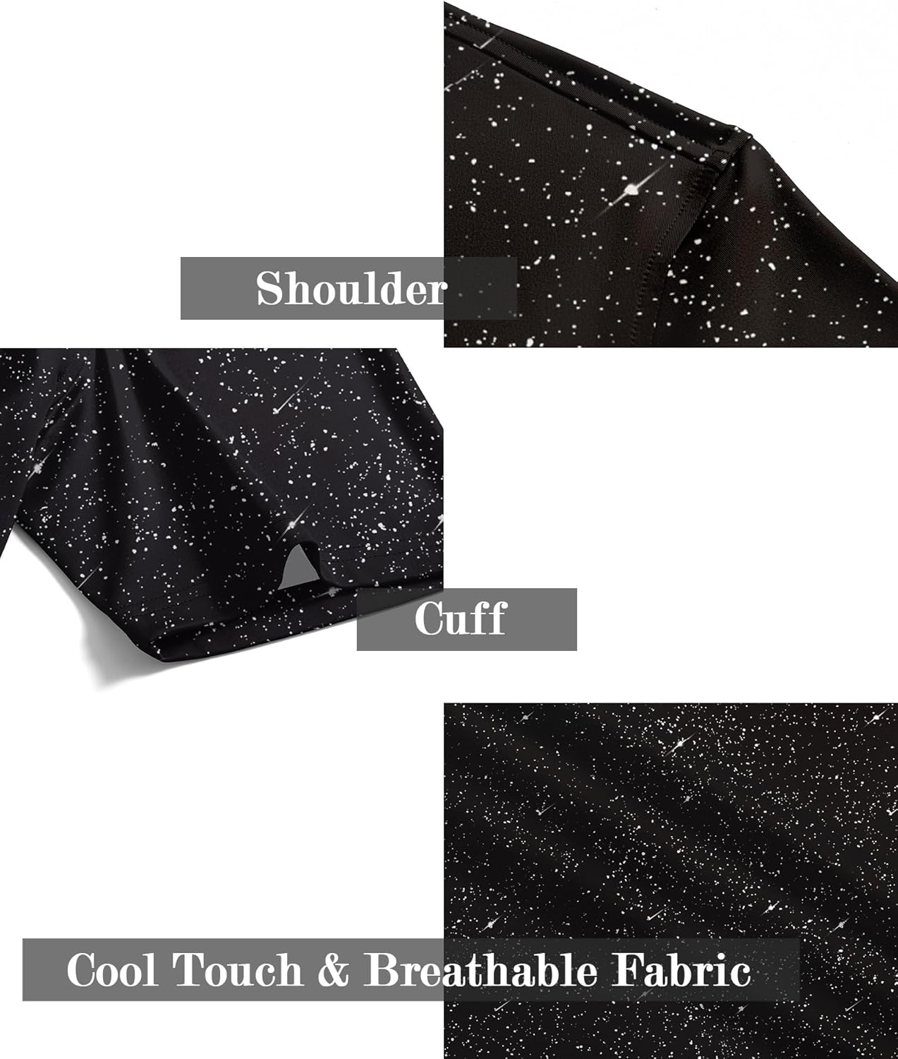 ZITY Mens Golf Shirt Short Sleeve Moisture Wicking Performance Daily Casual Print Patterns Collared Golf Polo Shirts for Men - Image 5