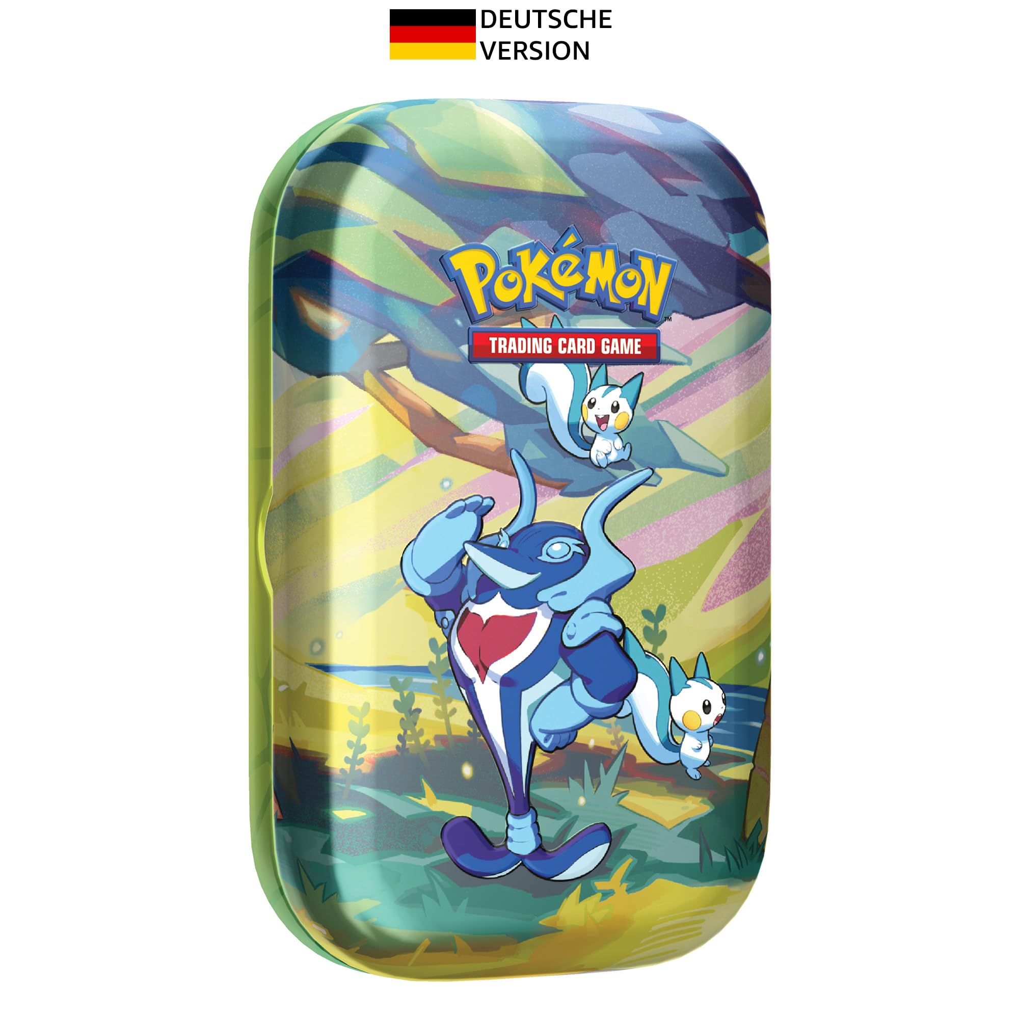 Pokemon - Trading Card Game: Mini Tin Box Colourful Paldea: Delfinator & Pachirisu (2 Booster Packs, 1 Sticker Sheet)