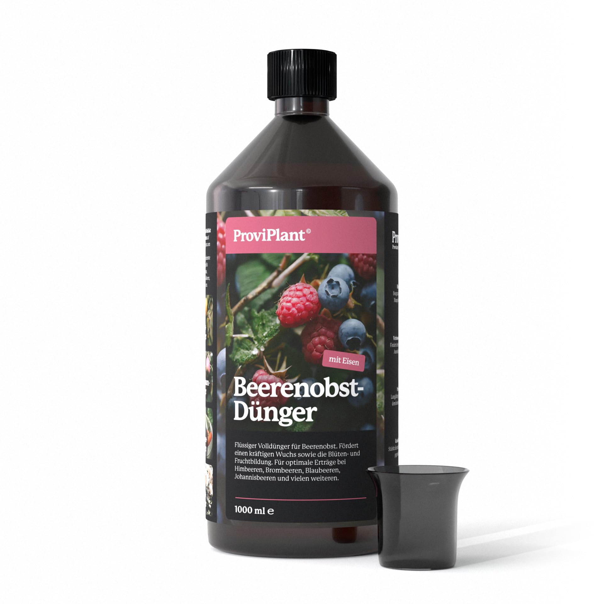 Fertilizzante liquido per frutta alle bacche – Per fragole, lamponi, mirtilli & Co – 1 litro concentrato per fino a 200 litri di acqua – Serra e aiuole – Made in Germany