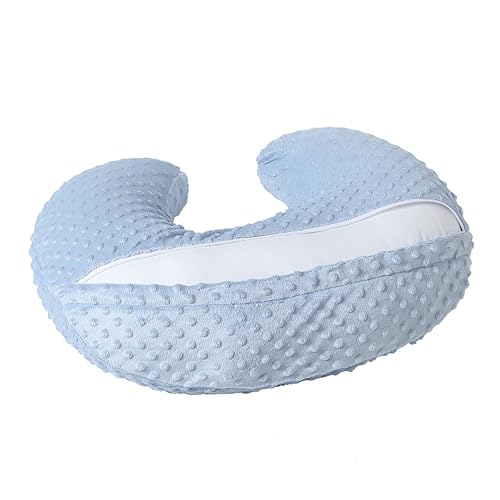 Miniatura 5 de Almohada de lactancia y posicionador corporal con funda de primera calidad para lactancia materna para bebés, niños y niñas, almohada de