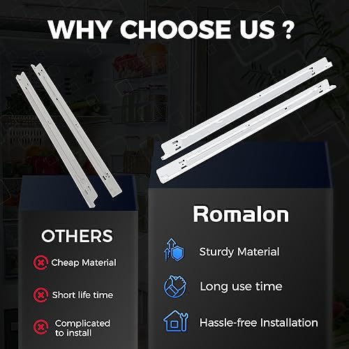 Miniatura 5 de Romalon 240530601 (izquierda) y 240530701 (derecha) para frigorífico Frigidaire KenMore - Sustituye a AP2116589 PS430916 AP2116590 PS430917