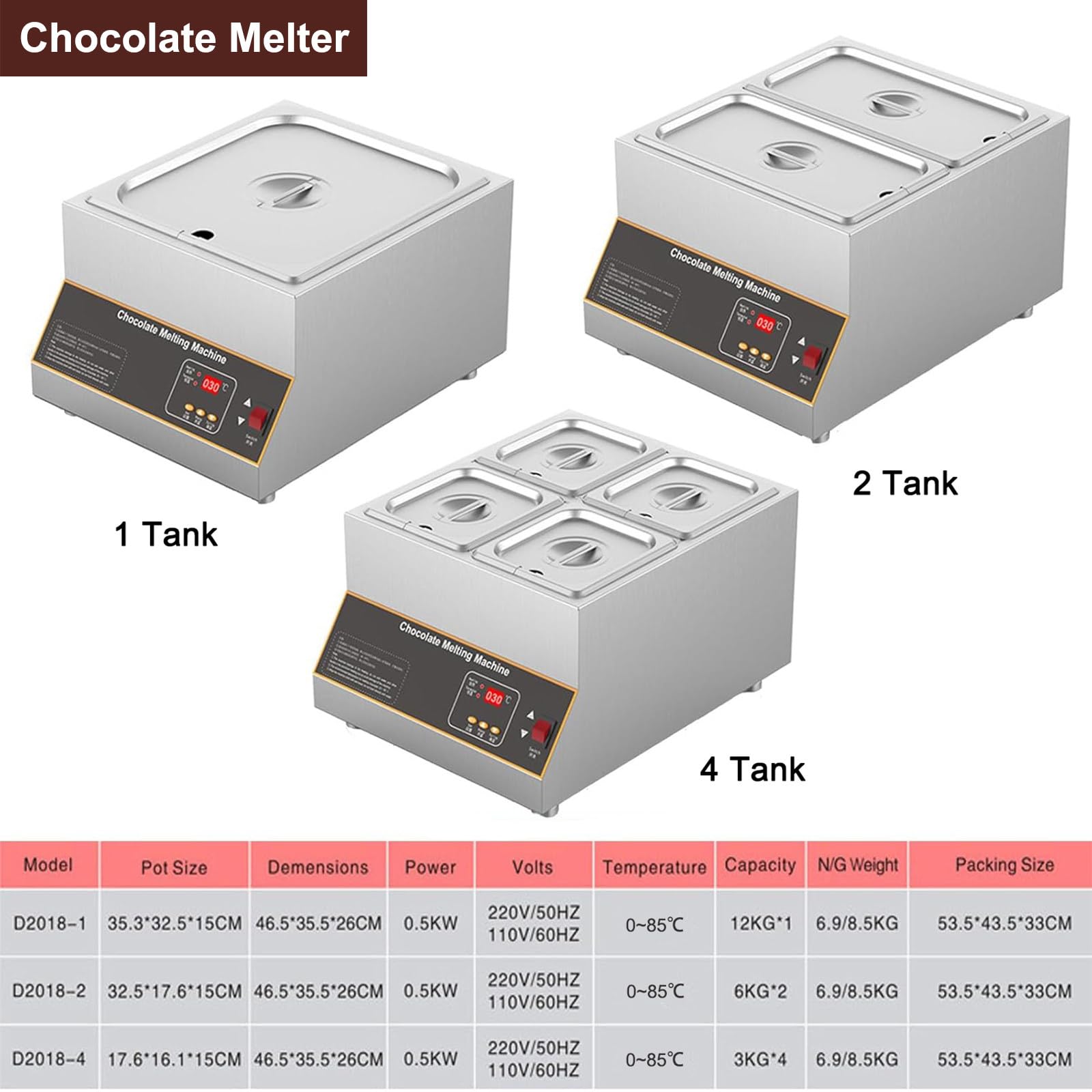 Mezcladora Comercial para Fundir Chocolate con Horno De Fusión para Repostería Y Preparación De Postres.