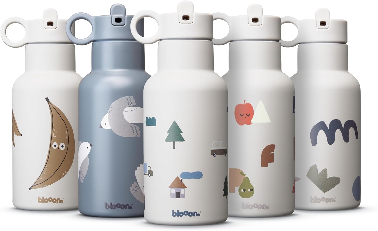 Blooom Insulated Stainless Steel Kids Water Bottle With Straw Lid | Durable, Leakproof, Cupholder Friendly | Kids Tumbler for School, Travel and Outdoors | Modern Design (City, 12 oz) - Image 4