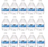 Water Bottled Purified Water 8 Fl Oz (Pack of 15, Total of 120 Fl Oz)