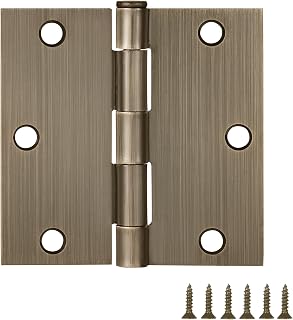 Design House Interior Door Hinge, 3.5", Antique Brass