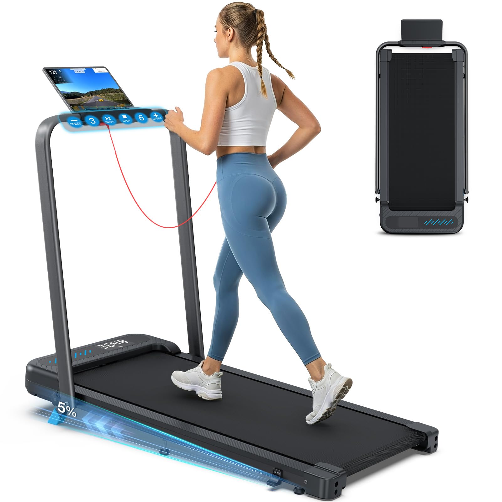 WELLFIT Folding Treadmill