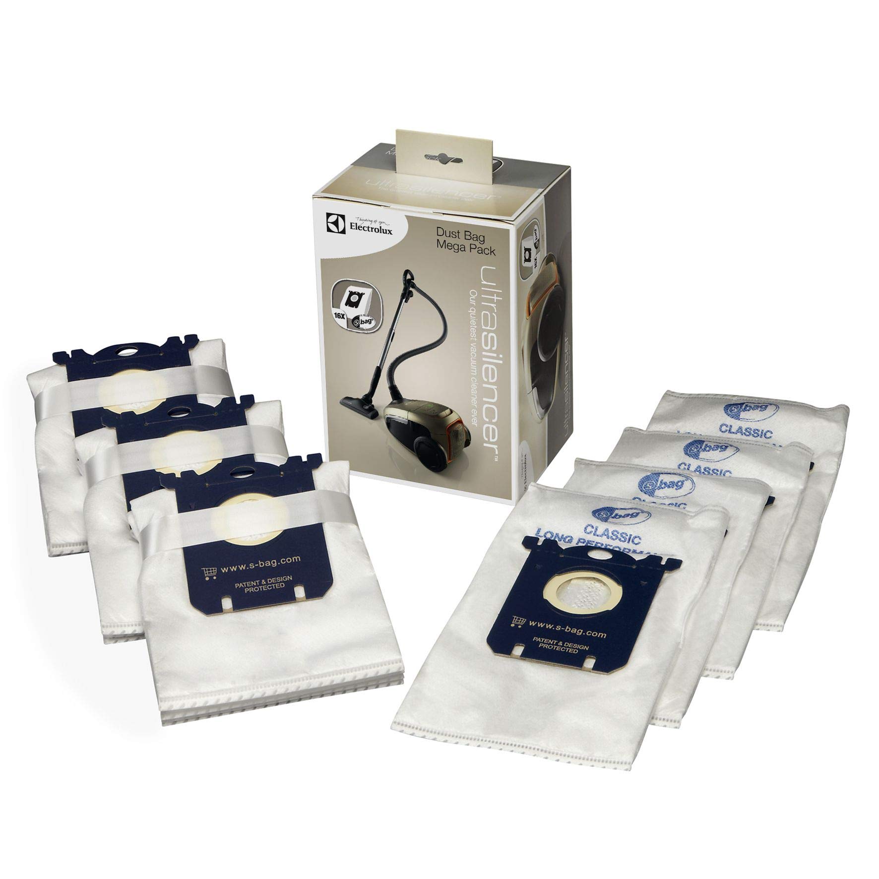 Sac à poussière Electrolux s-bag Classic Long Performance UMP3 aspirateur x16