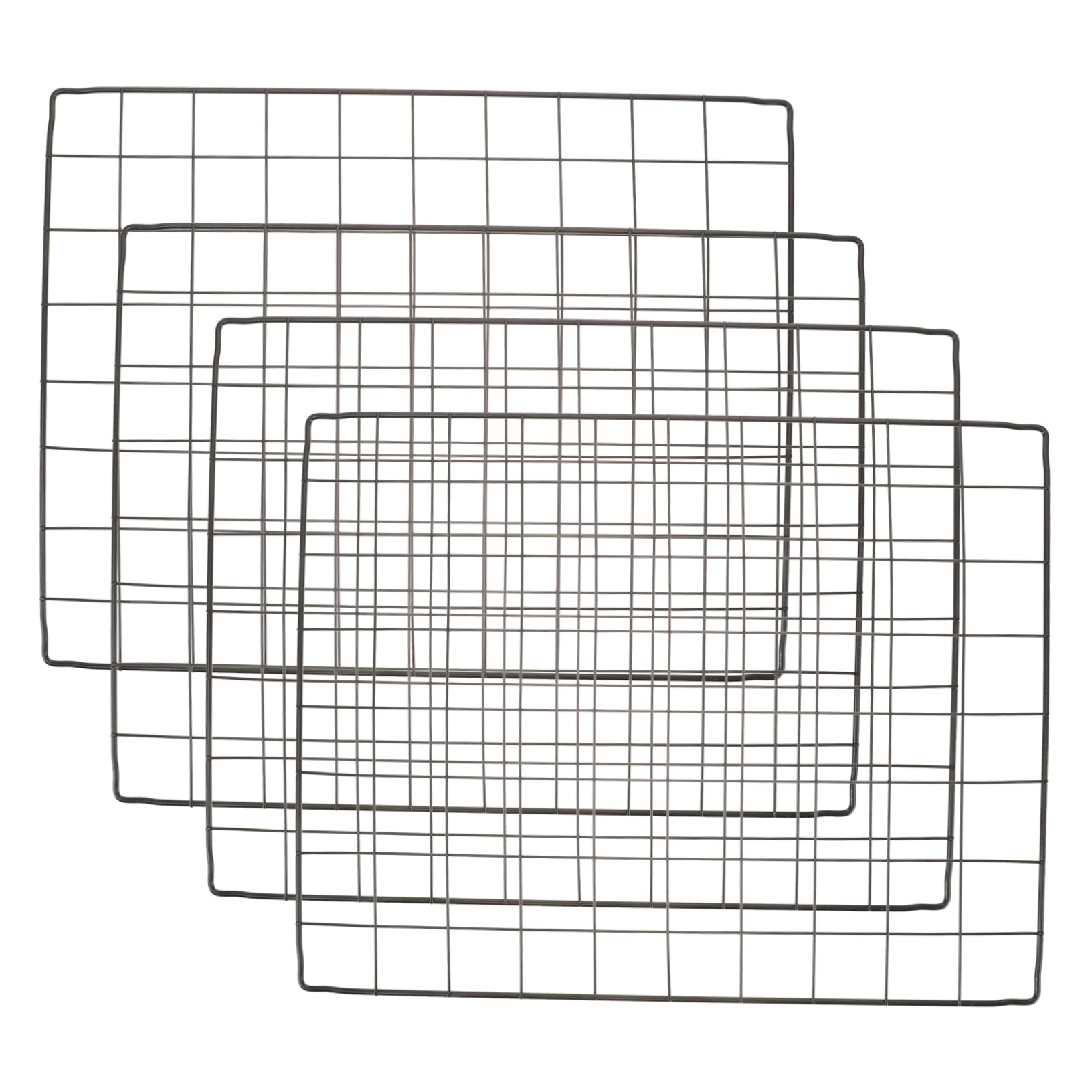 SUPVOX 4Pcs Iron Pet Cage Divider Panels for Dogs Indoor Dog Crate Fence Assembled Pet Playpen Supplies Flexible Protective Fencing for Dogs and Pets