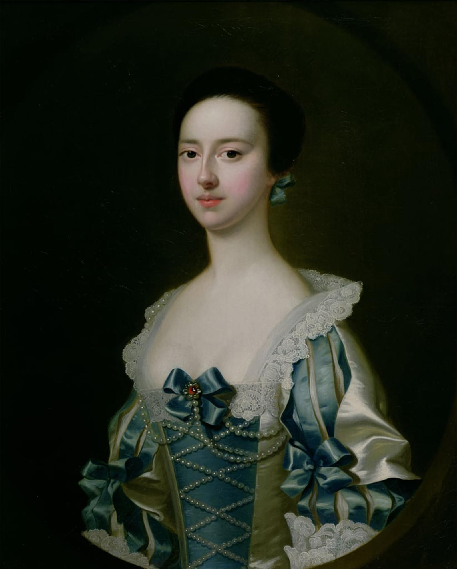 SERENDIPITP Vintage Picture Print on Canvas Wall Art Poster Anne Bateman Later Mrs Gisbourne by Wright of Derby Artwork Print Poster for Wall Decor 60x90cm