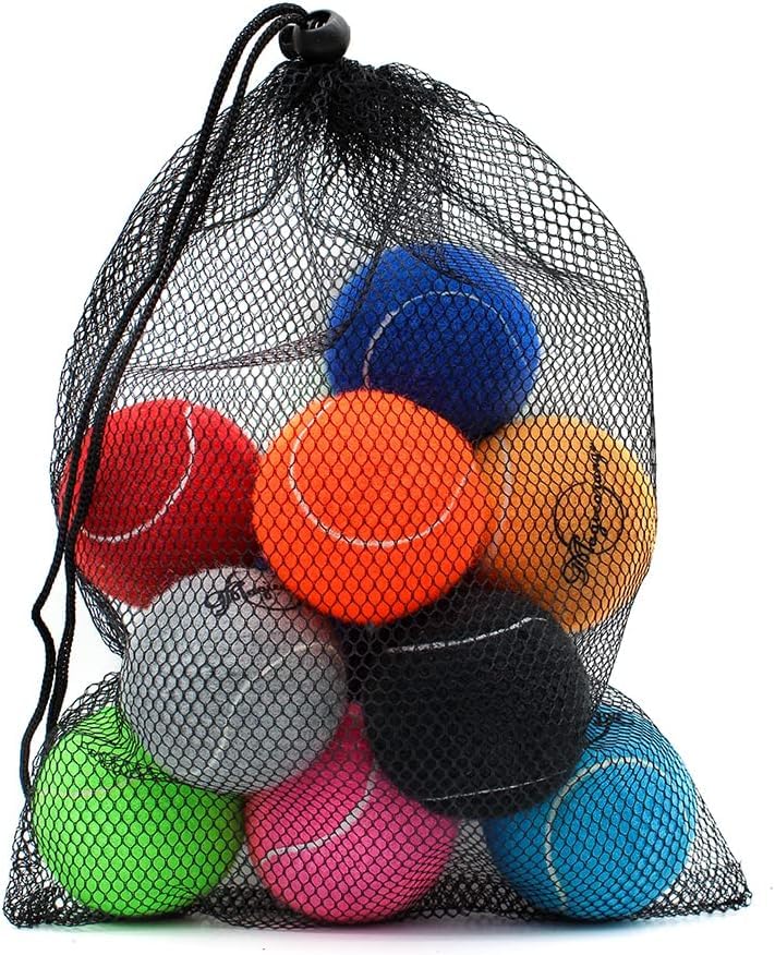 Magicorange Dog Tennis Balls 12 Pack Tennis Balls for Dogs Pet Dog Playing Ball Come with Mesh Bag