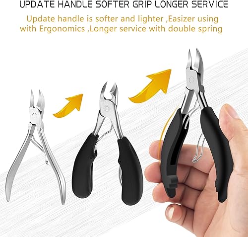 Miniatura 3 de Cortaúñas para dedos de los pies para uñas encarnadas o gruesas, recortador de uñas de los pies y podólogo profesional para personas mayores con