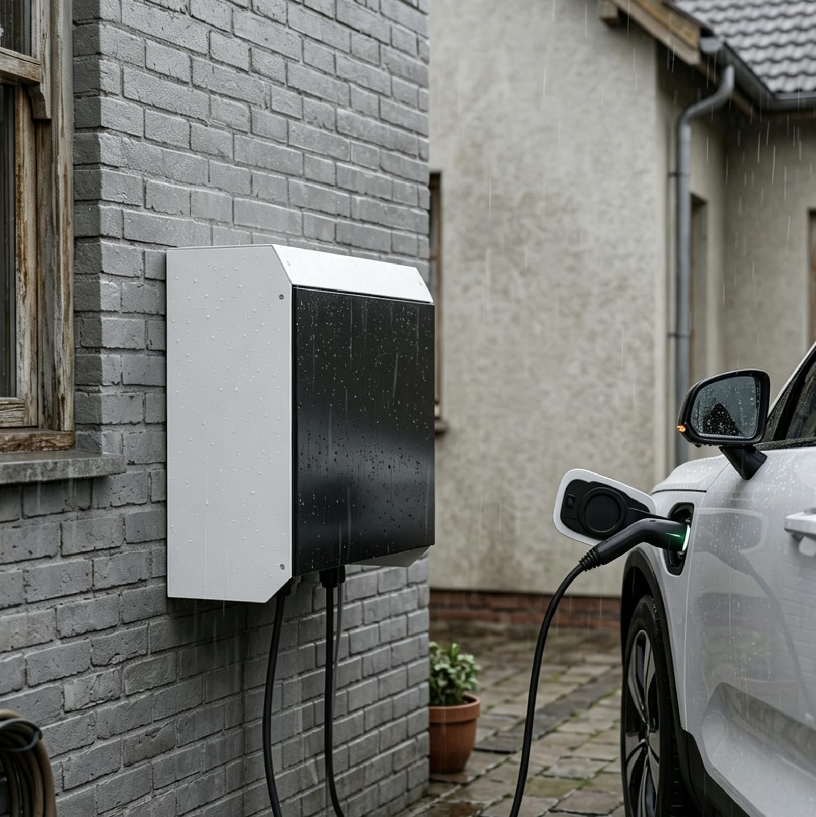 LIROPAU Dach ochronny do stacji ładowania pojazdów elektrycznych
