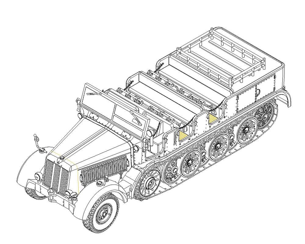 Amazon | トランペッター 1/72 ドイツ Sd.kfz.8 12t重ハーフトラック
