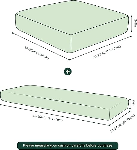 Miniatura 4 de CHUN YI Diamond - Funda de cojín para sofá (tamaño pequeño), color verde oscuro