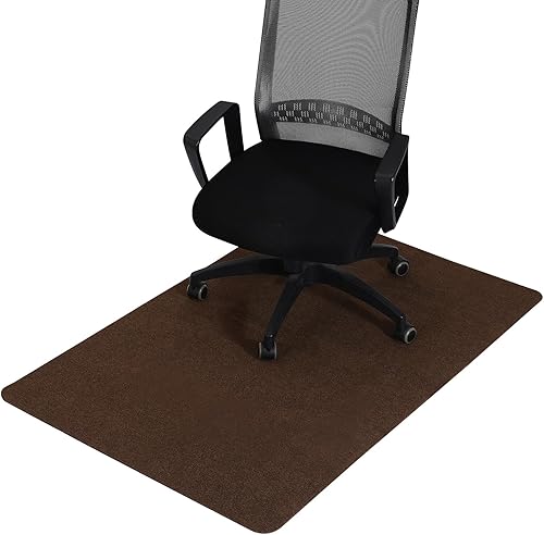 Miniatura 9 de PATIKIL Tapete para silla de oficina de 55 x 35 pulgadas, tapete de escritorio multiusos para sillas rodantes para suelos de madera dura (negro)