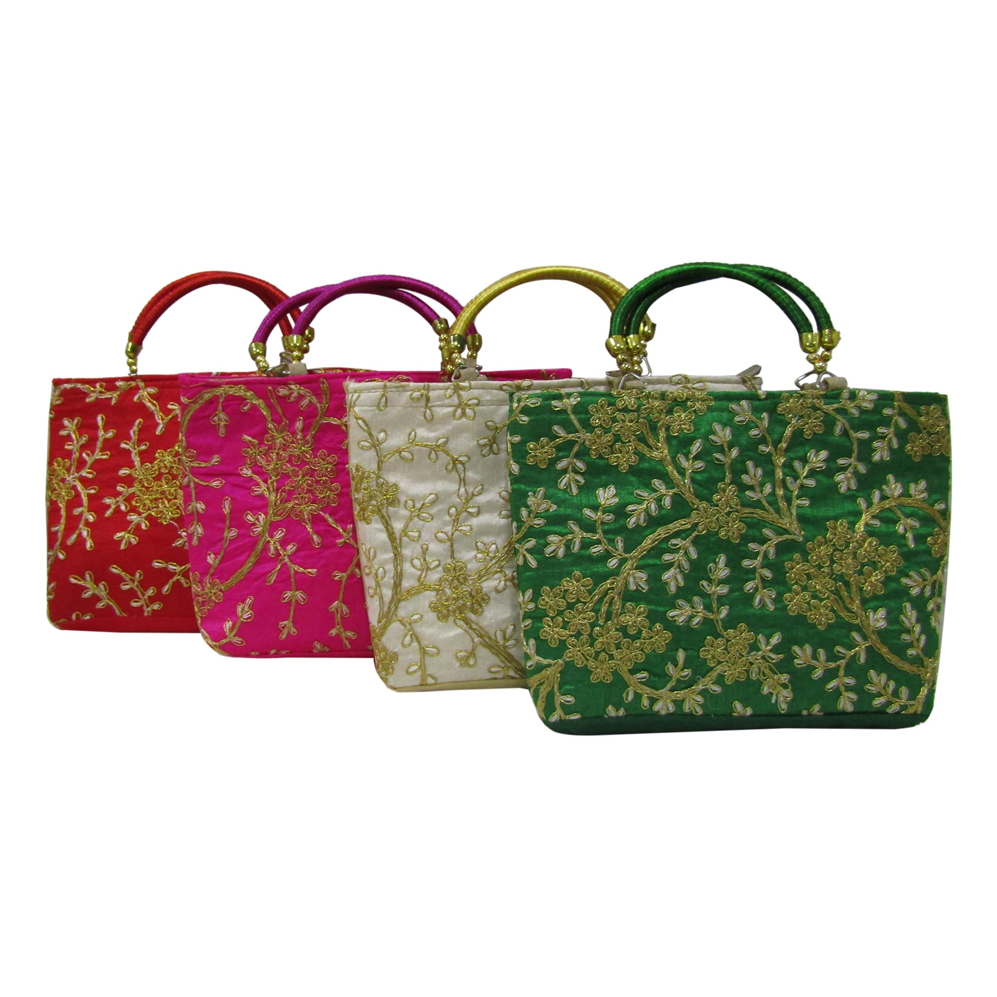 Deepsum Silk Trendy Potli Bags For Return Gifts For Ladies Menhadi_Haldi, Wedding, Sangeet, Engagement, Pooja, Party Favor Bags (Set Of 6 Pcs) Multicolour (B09KYC8J97) Amazon Price History, Amazon Price Tracker