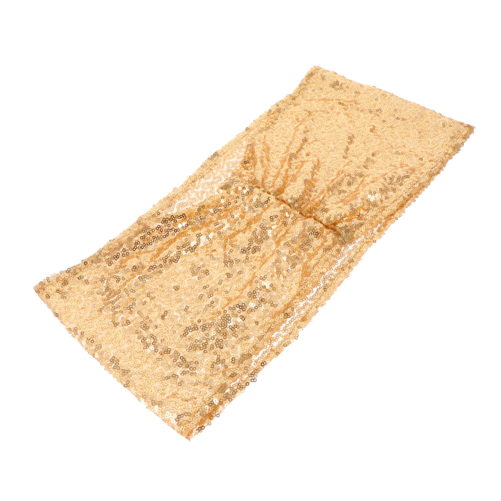 Sashes de chaise sequins pour un repas de mariage chic et scintillant