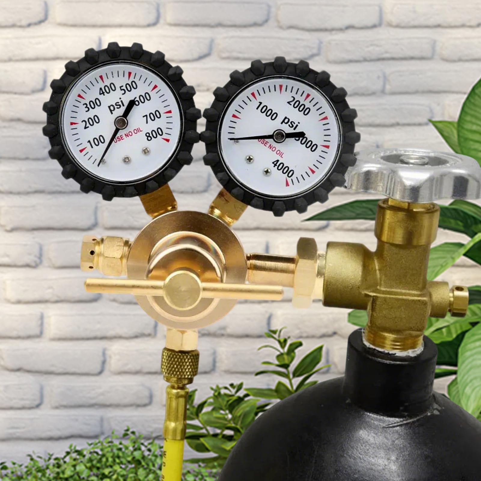 Regulador De Nitrógeno Para HVAC Preciso Alta Presión Antifugas | Regulador De Gas Nitrógeno Antifugas Para Aplicaciones En HVAC, Soldadura, Industria, Laboratorio, Taller, Y Para El Hogar