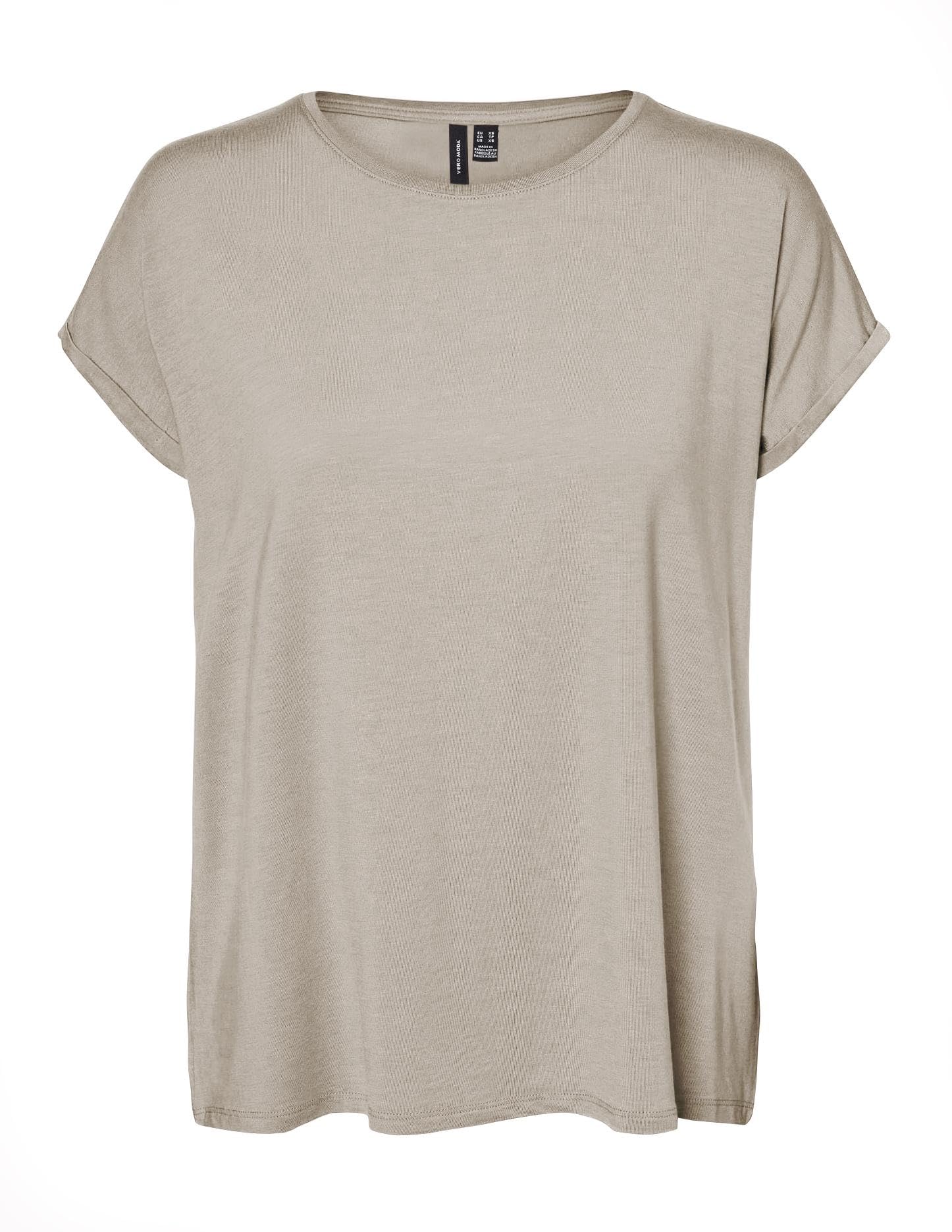 VERO MODA Vmava Plain SS Top Gajrs Noos T-Shirt Femme