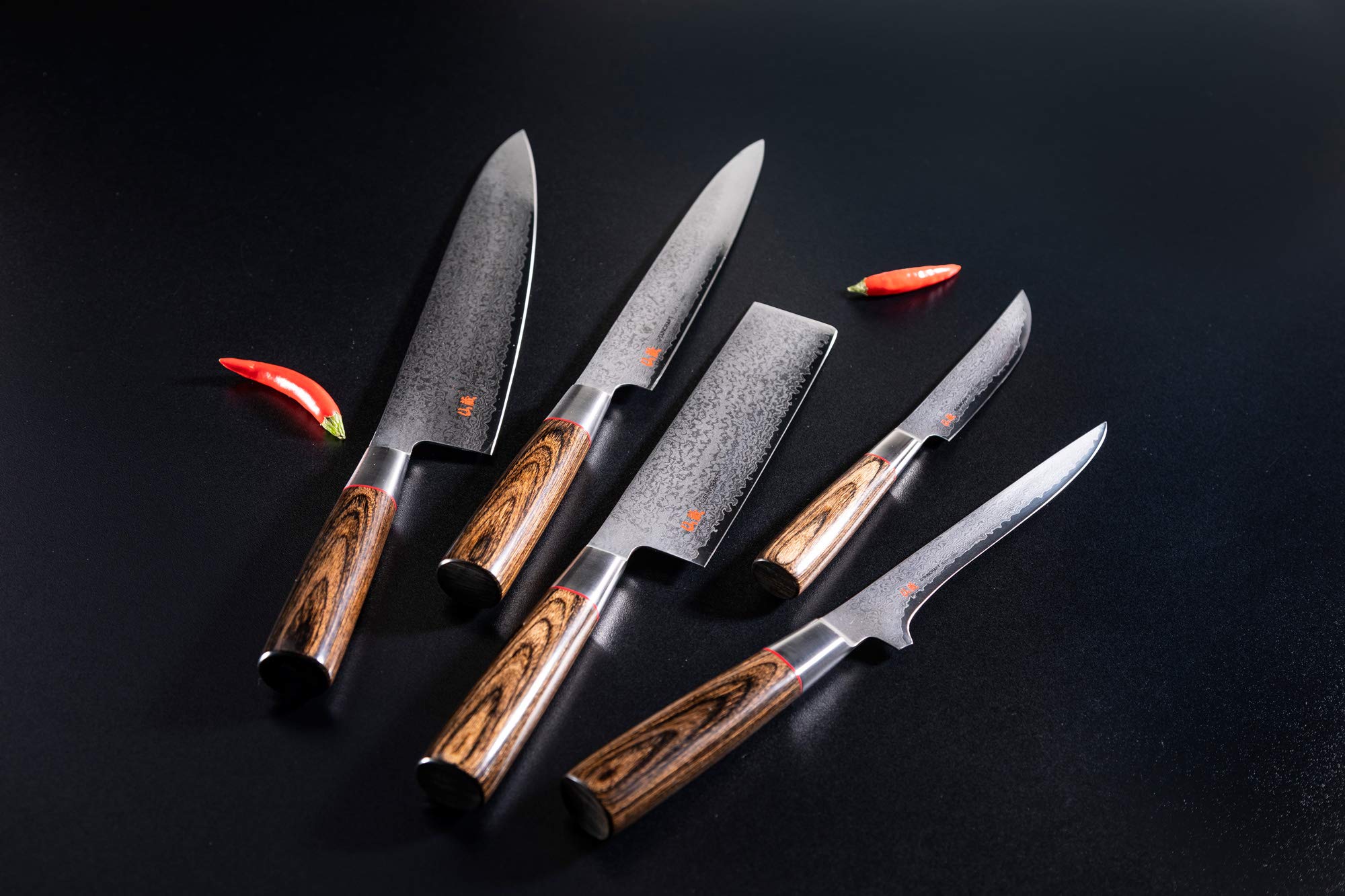 Suncraft Senzo Classic ID-07 Sashimimesser 21 cm, VG10 67 Lagen, 61 HRC