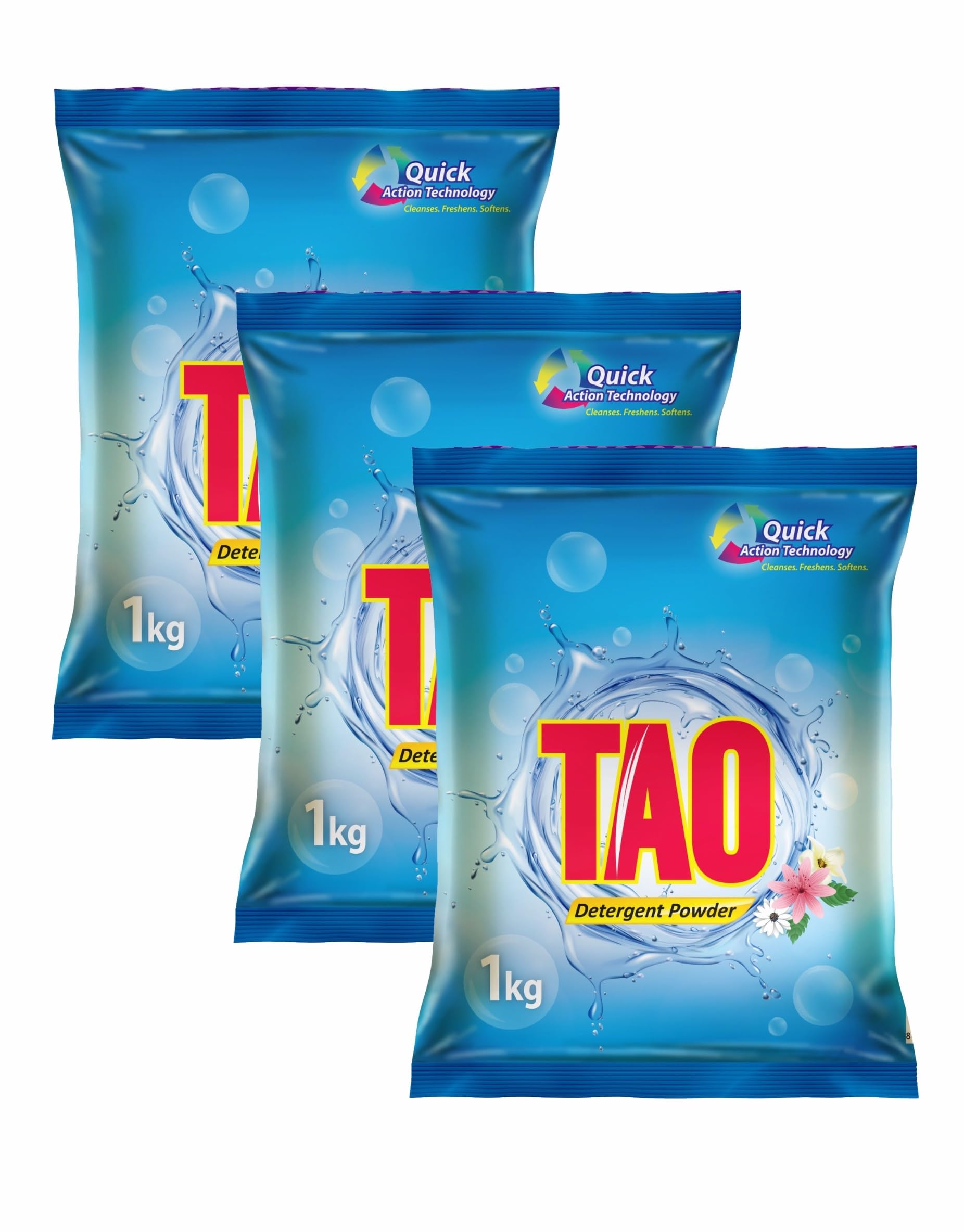 TAO Detergent Powder with Quick Action Technology | Suitable for Bucket & Machine Wash | Floral Fragrance | Remove All kind of Dirt | 3Kg | 3000gm | Pack of 3 (B0CGMBZWVQ) Amazon Price History, Amazon Price Tracker