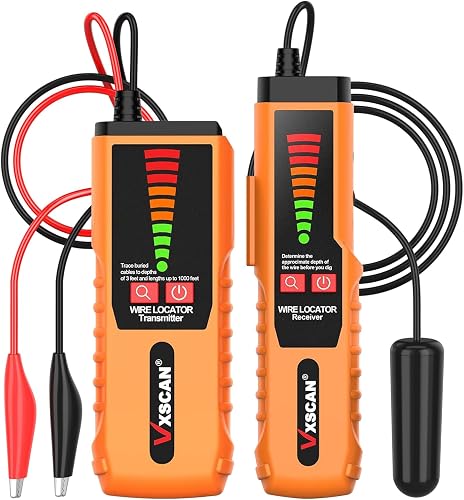 VXSCAN F04 Underground Wire Locator,Cable Tester with Ear…