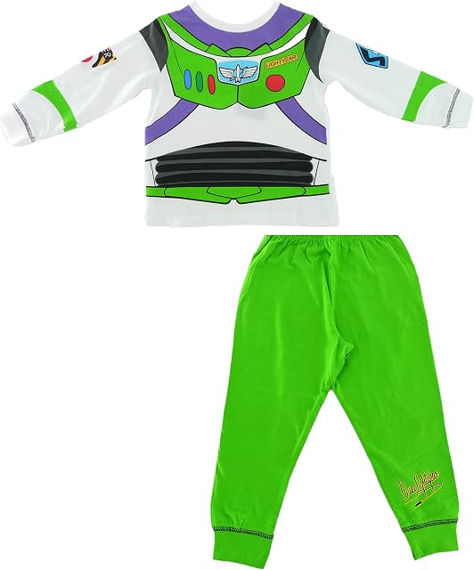 Disney Boys Toy Story Buzz LightYear Or Woody Dressing Up Pyjamas 18-24m 2-3y 3-4y 4-5y 5-6y (Buzz, 5-6 Years)