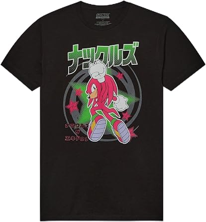 Hot Topic Sonic The Hedgehog Knuckles Star Portrait T-Shirt Multi XL
