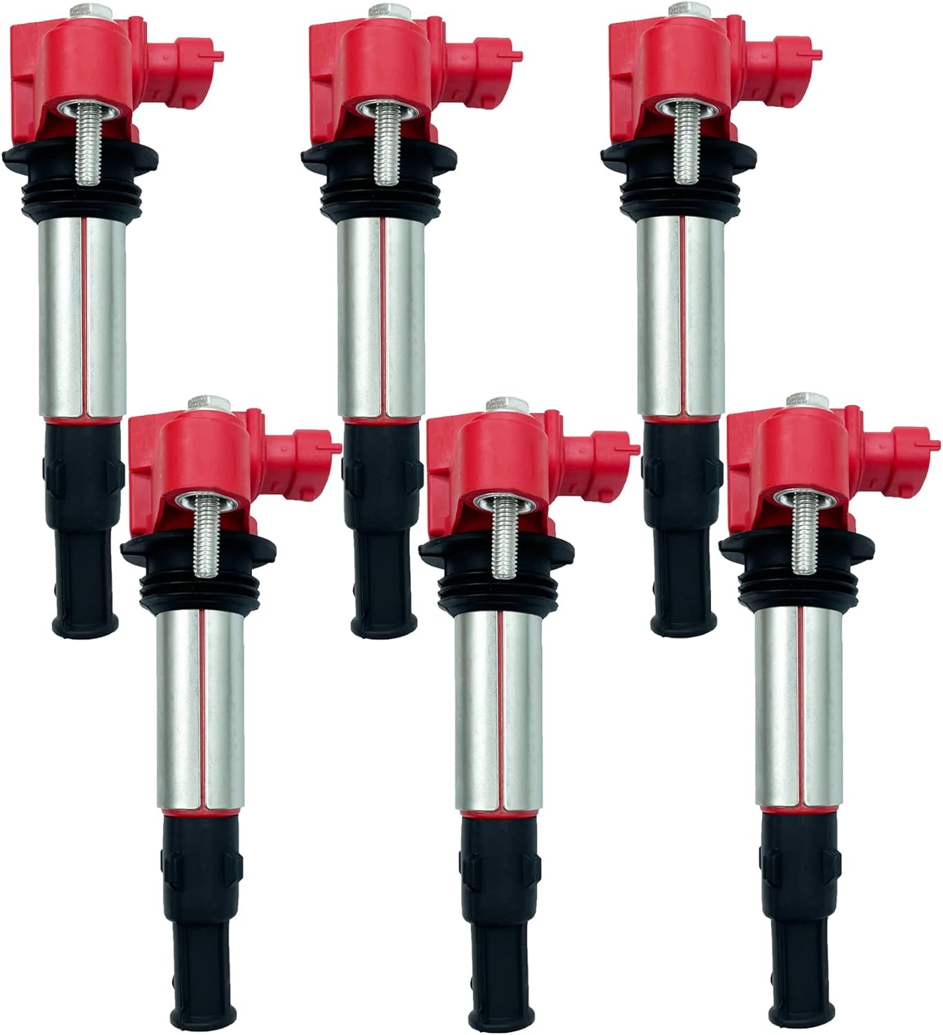 IGNITION COIL UF375 12629037 SET OF 6 COMPATIBLE WITH Buick Allure Enclave LaCrosse Cadillac CTS SRX STS Chevrolet Traverse Vectra GMC Saab 9-3 Saturn Outlook 3.6 2.8 2.8T V6