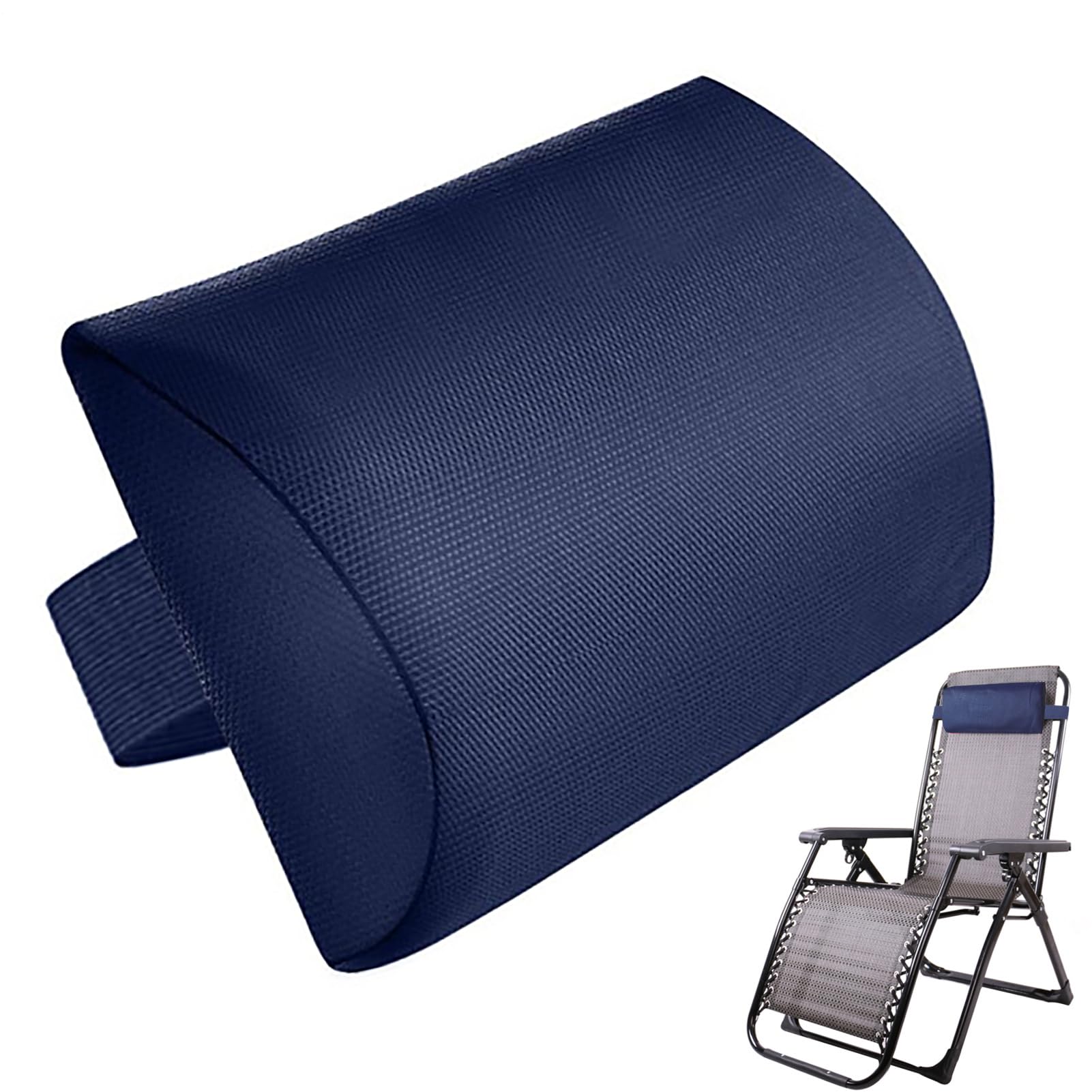 Pool Chair Pillow | Headrest Pillow for Patio Chaise Lounge - Universal Soft Removable Padded Cushion Head for Lounge Chair, Folding Patio Lawn Recliner