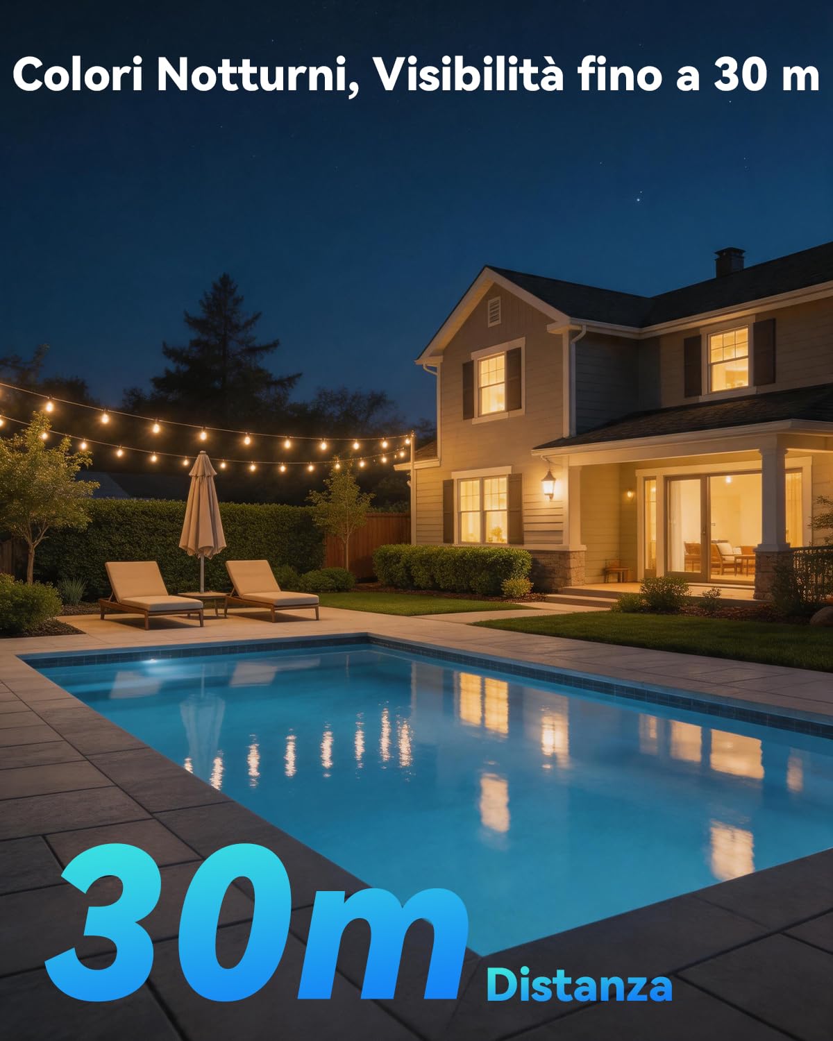 Imou Talos 3K/5MP Telecamera WiFi da Esterno, Telecamera Wi-Fi Esterno 360° | 2,4/5 GHz, Allarmi Vocali Personalizzabili, Visione Notturna a Colori, Tracciamento Intelligente, Rilevamento Umano/Veicolo