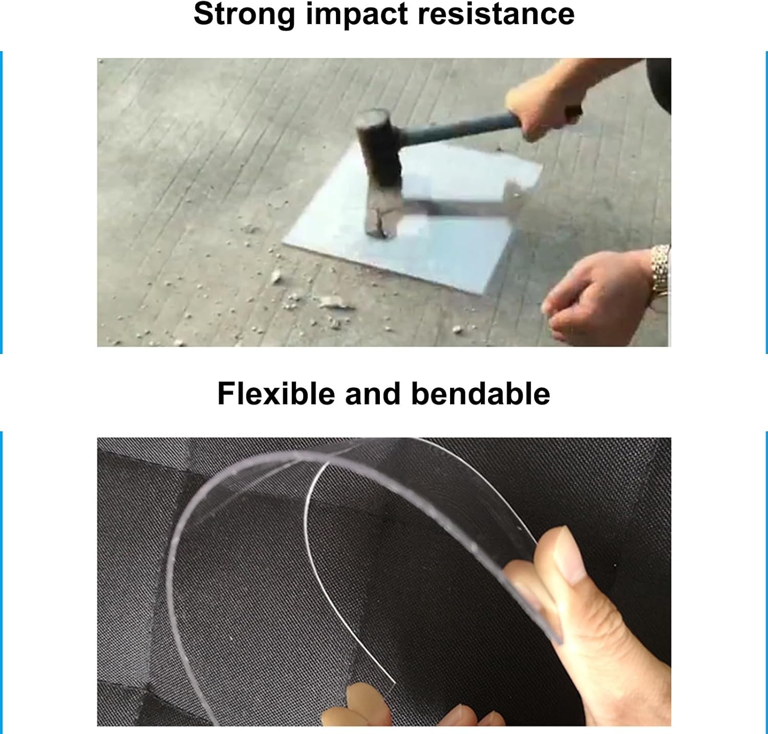 Polycarbonate Panel Roofing Sheets, UV Protection Rainproof Roof Cover, Clear Acrylic Plastic Sheet, for Greenhouse, Outdoor, Plant Stand Roof(Green,2.6x16.4ft)
