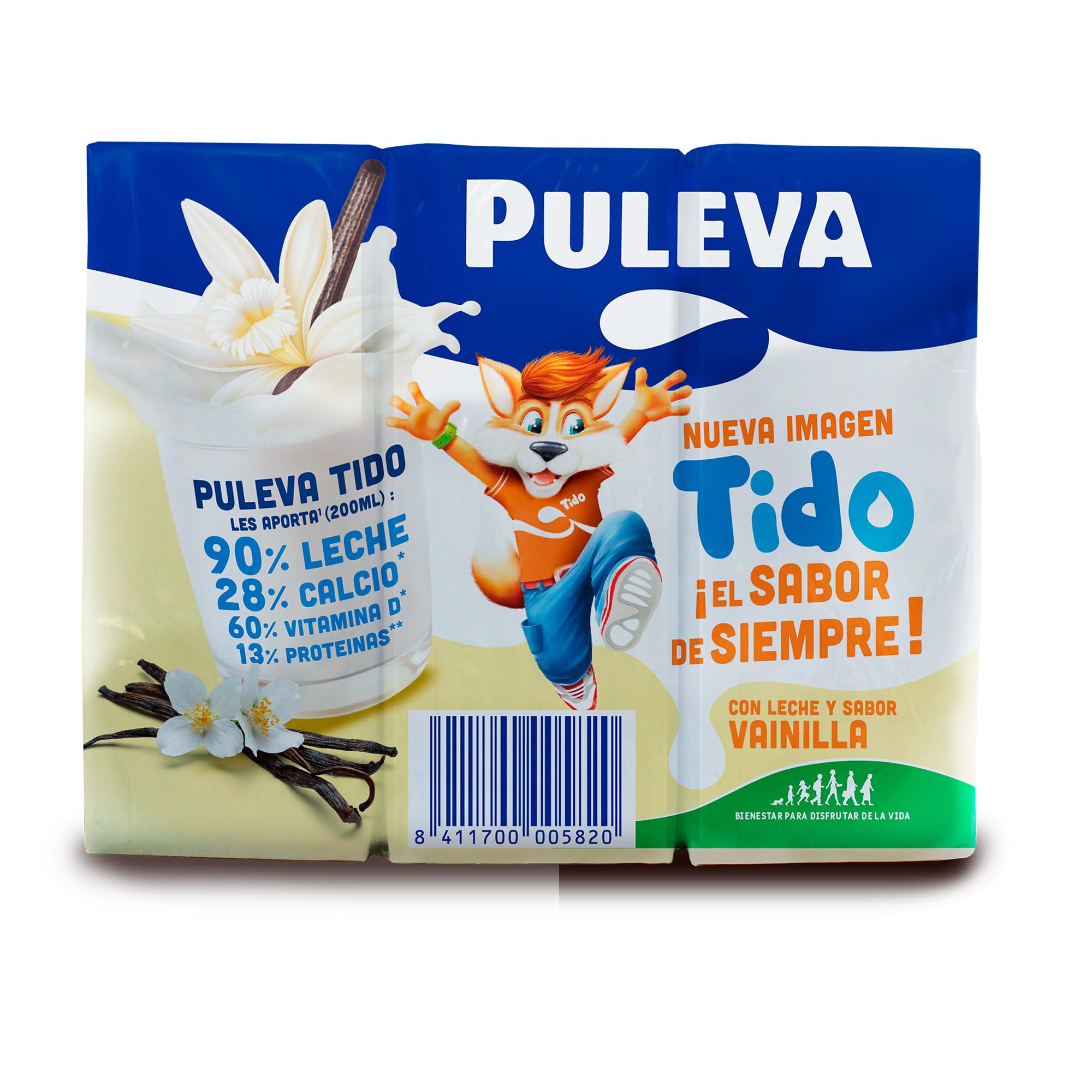 Puleva Batido de Vainilla Pack 6 x 200 ml