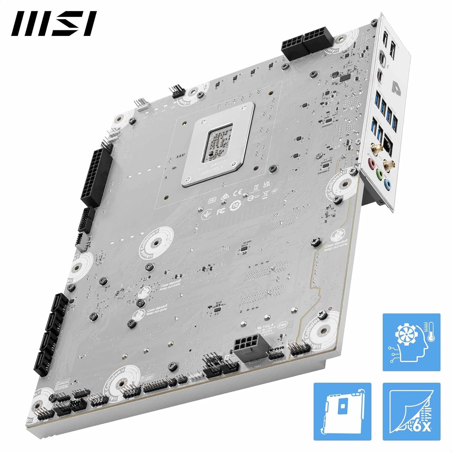 MSI PRO Z890-S WiFi PZ Motherboard, Back-Connect ATX - Supports Intel Core Ultra Processors (Series 2), LGA 1851 - DDR5 Memory Boost (8600+ MT/s OC), PCIe 5.0 x16, M.2 Gen5, Wi-Fi 7, 2.5G LAN