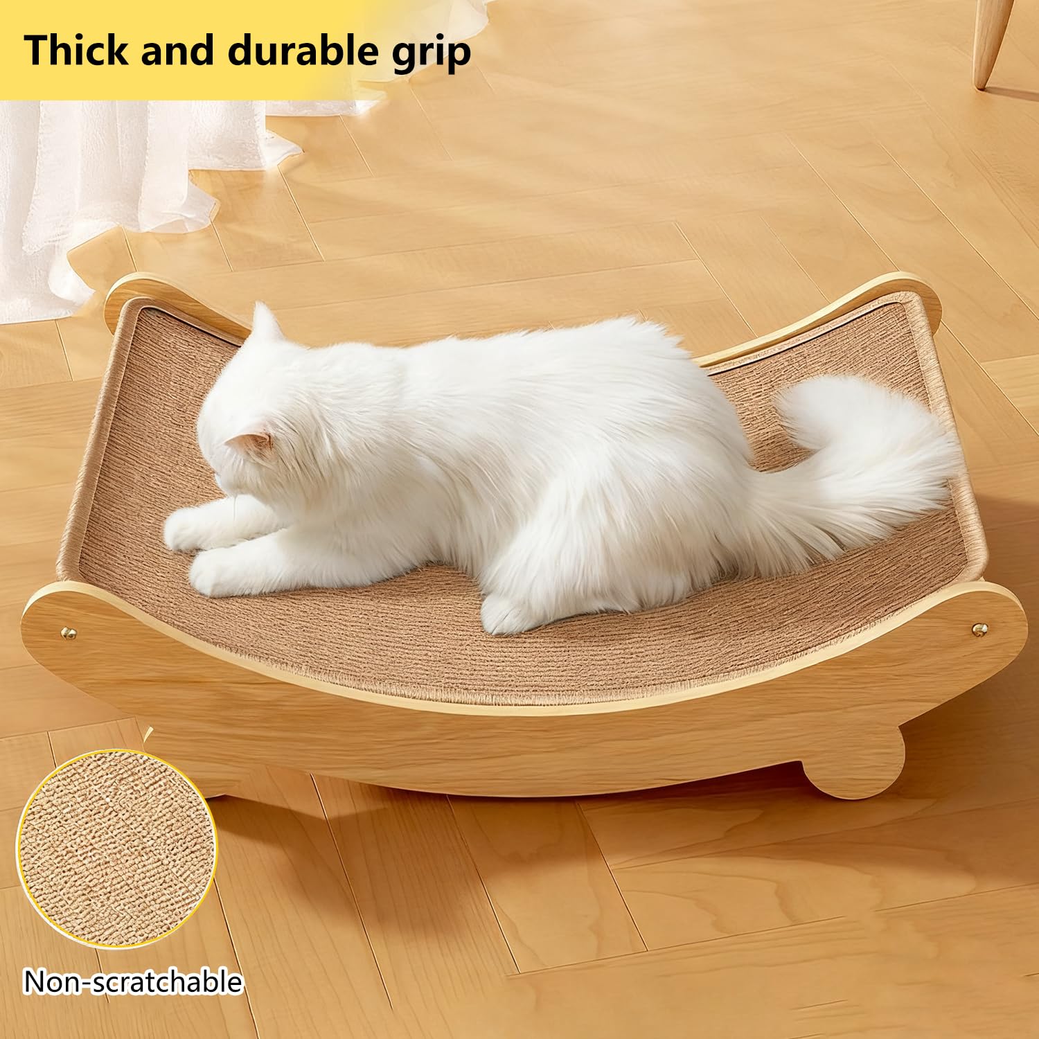 Cat Scratcher Bed, 145° Cat Scratching Board - Image 4