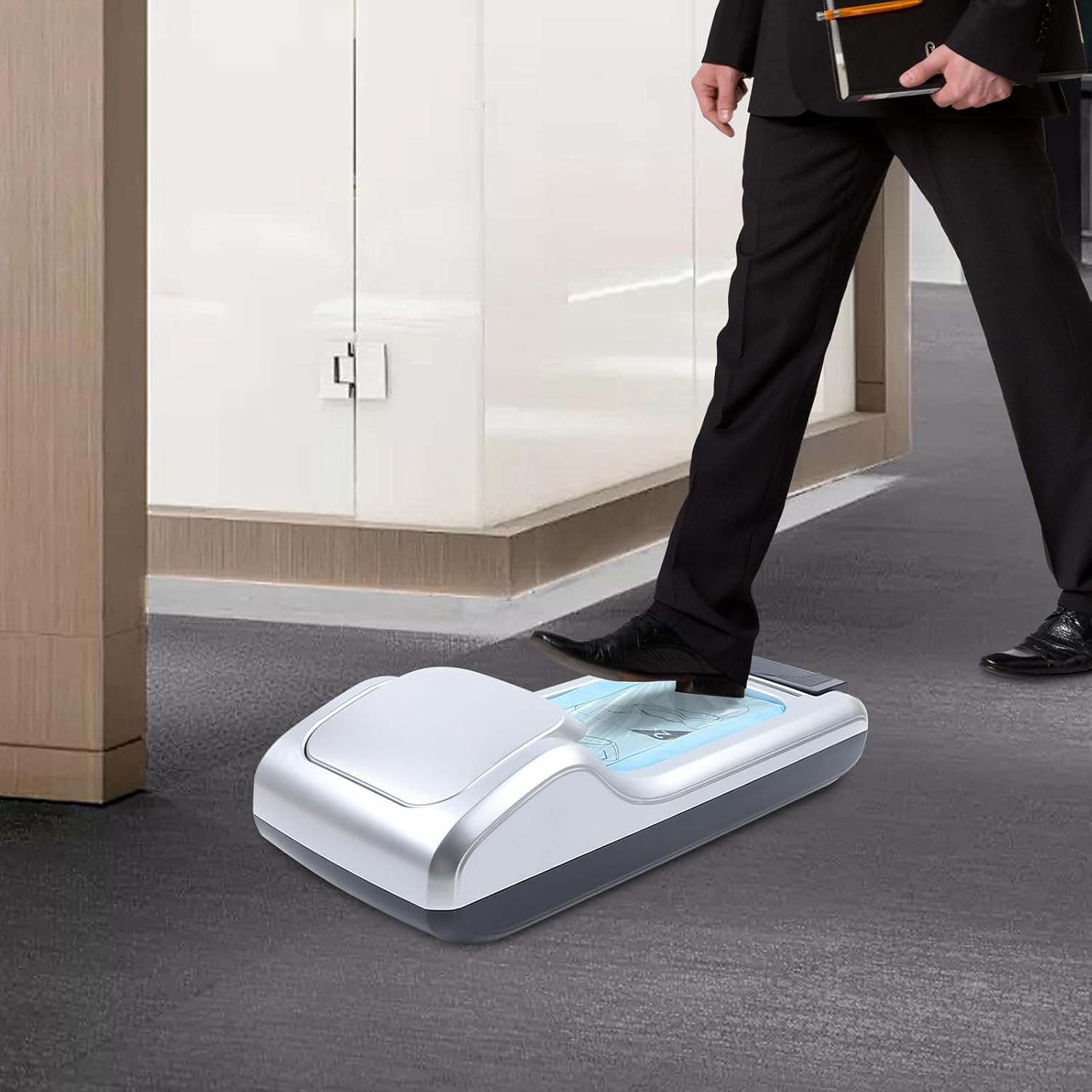 Shoe Covers Machine, Automatic Shoe Cover Dispenser Shoe Film Machine, Dustproof Shoe Cover for Indoors Shoe Covers with 3 rolls of shoe film for Home, Office, Supermarket, Factory, Hospital